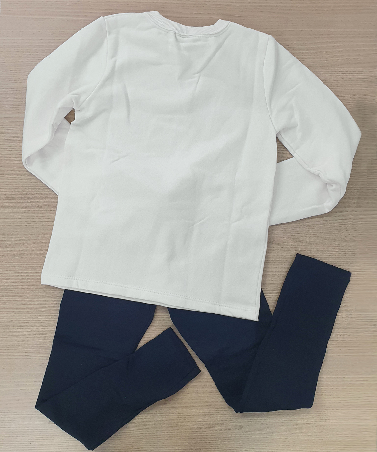 Conjunto blusa + leggings em malha pointelle - 2 peças - BEGE - Kiabi -  20.00€